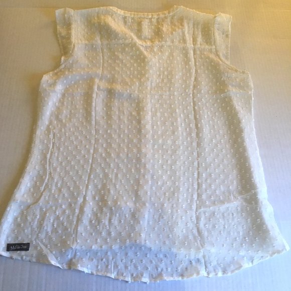 "Matilda Jane" Cream Ruffle Detail Top (L) - Picture 2 of 5